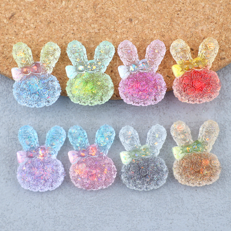 Resin Craft Material - 5 sztuk 18*25mm świecących gradientowych kaboszonów