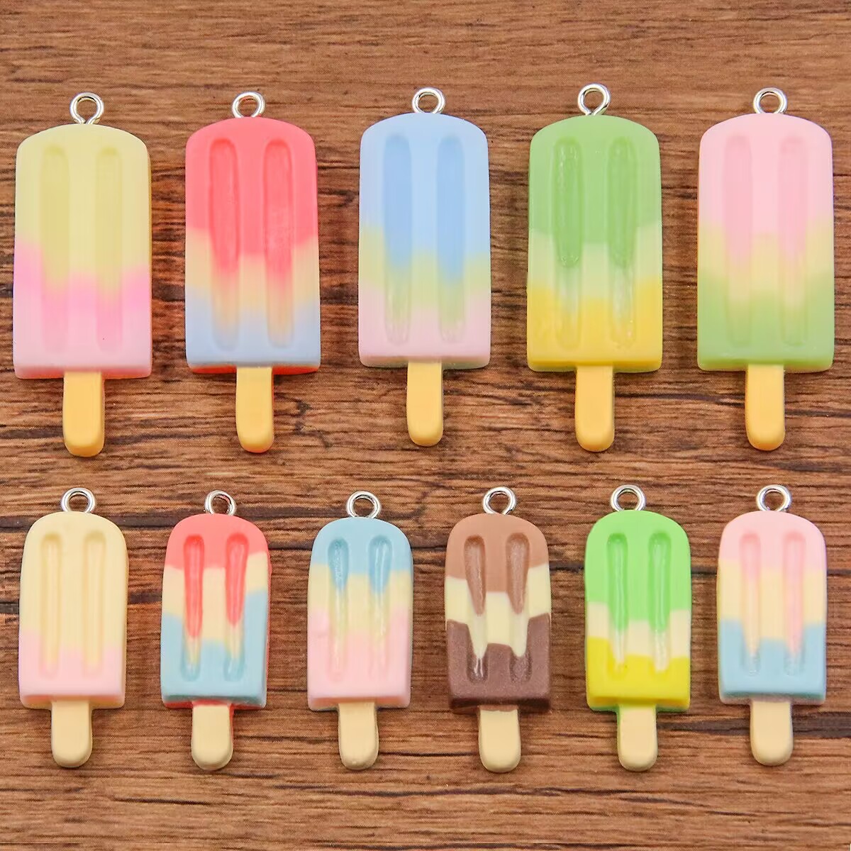 6 szt. Gradientowe zawieszki z – Resin Crafts Diy recenzja i cena
