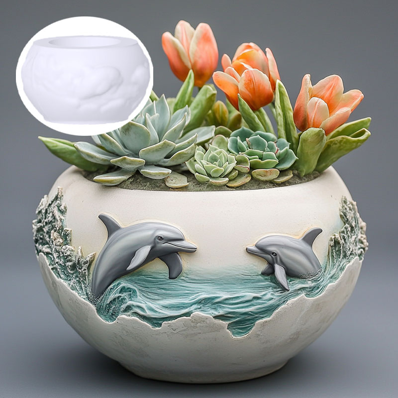 Para delfinów ulga soczysta ro – Resin Ocean Wave Mold recenzja i cena