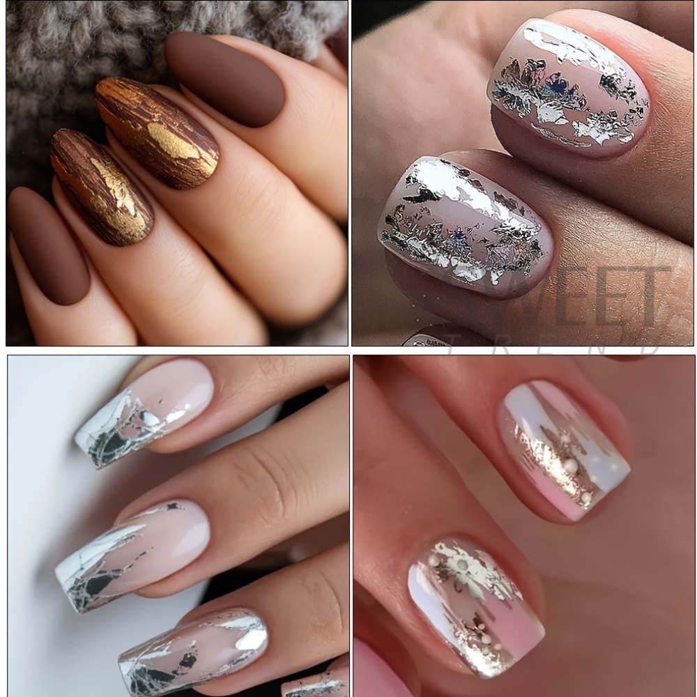 10 Rodzajów Matowych Metaliczn – Gold Foil Flakes recenzja i cena
