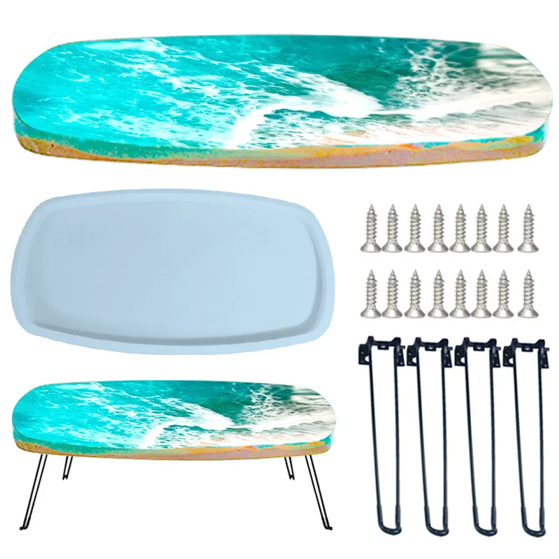 Duża 61cm nieregularna taca z  – Resin Ocean Wave Mold recenzja i cena